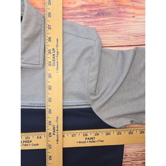 Travis Mathew Mens Polo Shirt Large Colorblock - Picture 9 of 9